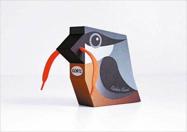 بسته بندی خلاقانه کفش‌های بچگانه