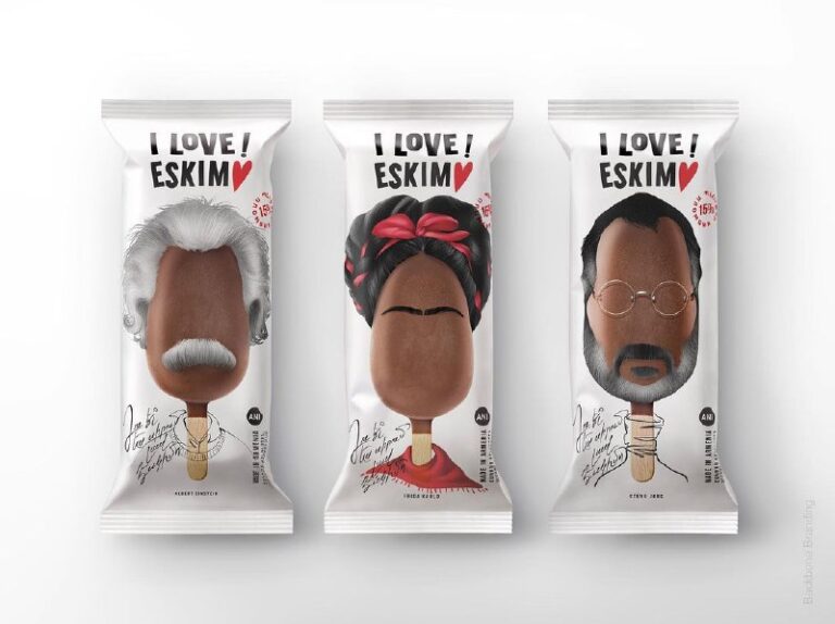 بسته بندی خلاقانه بستنی