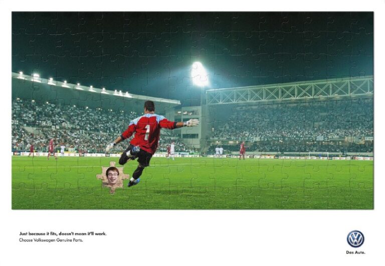 ایده تبلیغاتی قطعات تقلبی