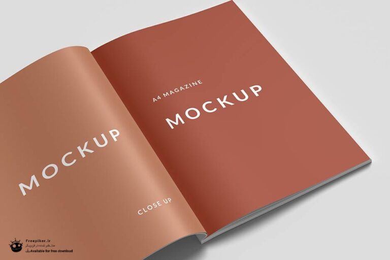 موکاپ صفحات مجله