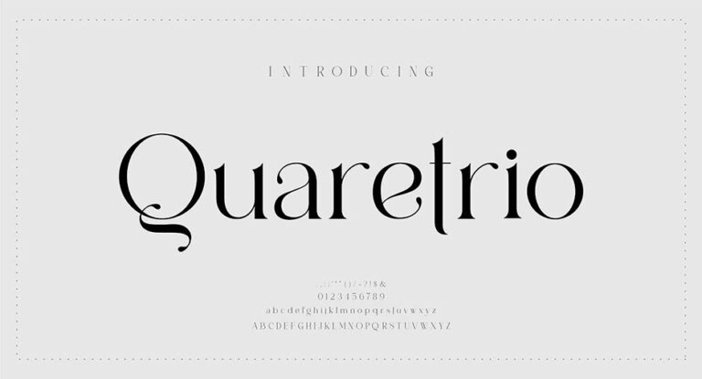 فونت پولی quaretrio