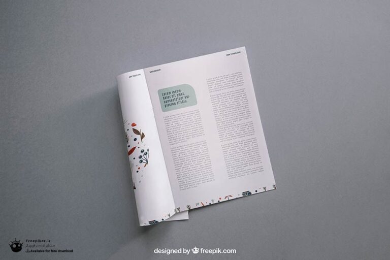 موکاپ مجله تا خورده