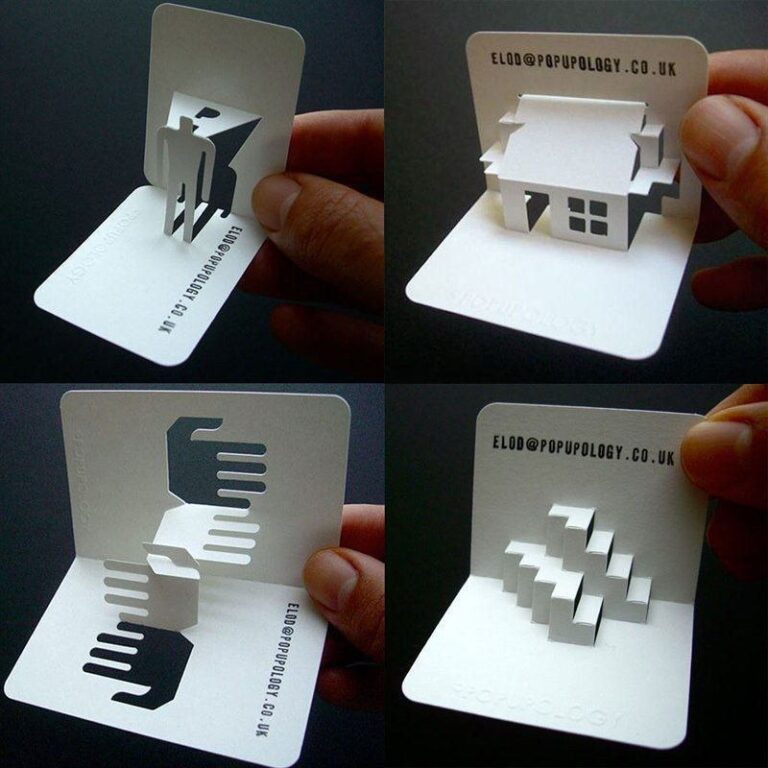 ایده تبلیغاتی گرافیک کارت ویزیت‌های خلاقانه‌‌