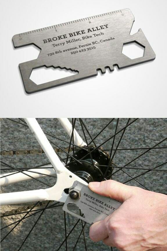 ایده تبلیغاتی گرافیک کارت ویزت تعمیرگاه دوچرخه