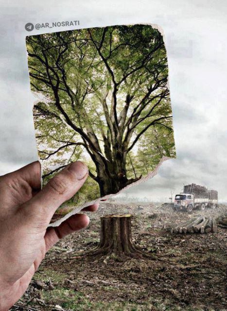 کمپین تبلیغاتی گرافیک روز طبیعت