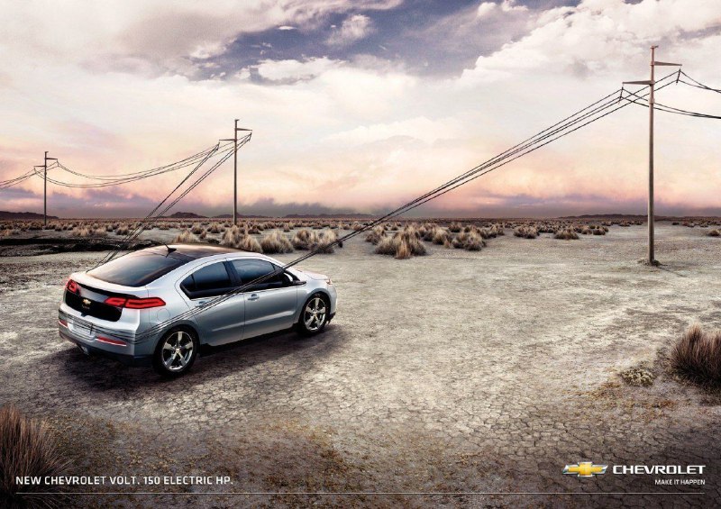 کمپین تبلیغاتی خودروی الکتریکی شورلت