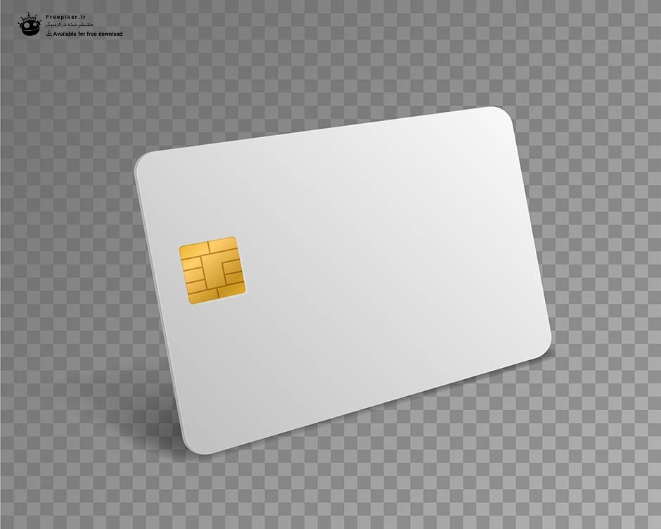 موکاپ کارت بانکی با چیپست الکترونیکی