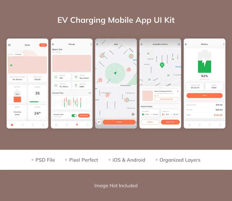 کیت اپلیکیشن EV charging