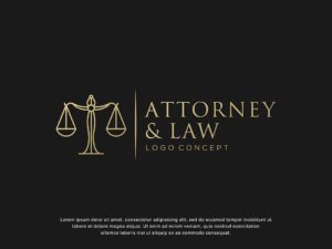 لوگوی وکالت attorney and law