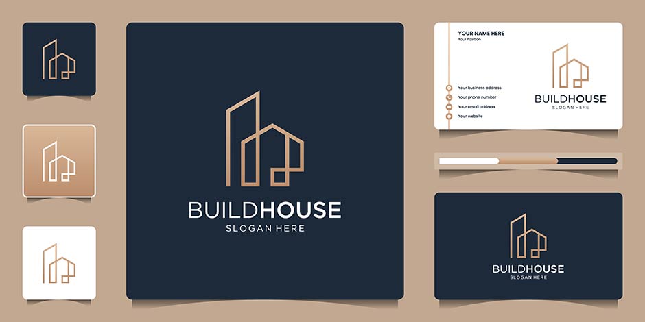لوگوی ساختمان سازی build house