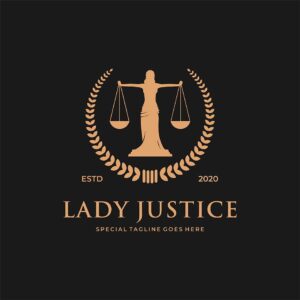 لوگوی وکالتی دفتر وکیل خانم lady justice