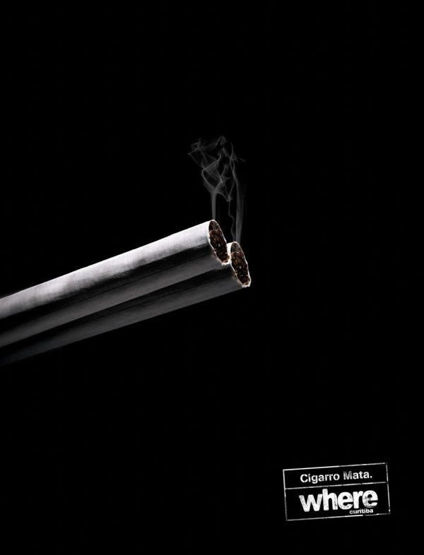 آگهی تبلیغاتی خلاقانه ضدسیگار