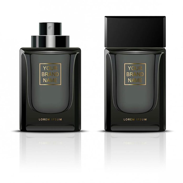 موکاپ شیشه عطر مشکی