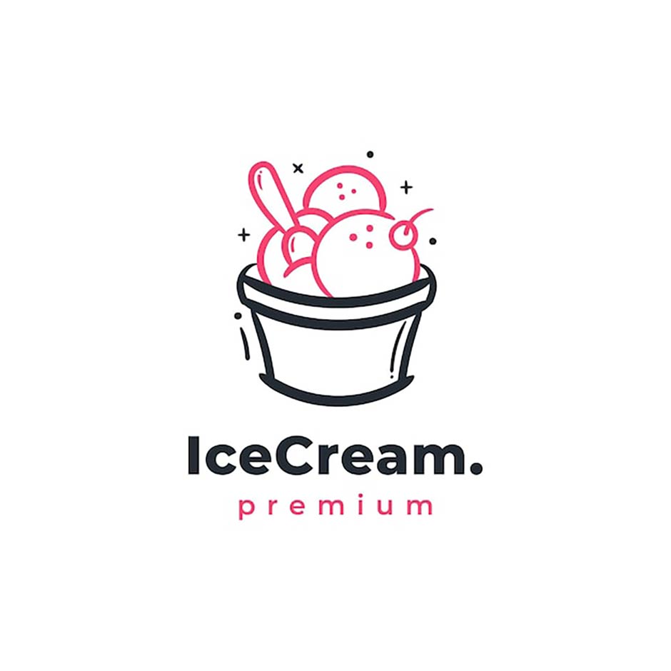 لوگوی بستنی فروشی